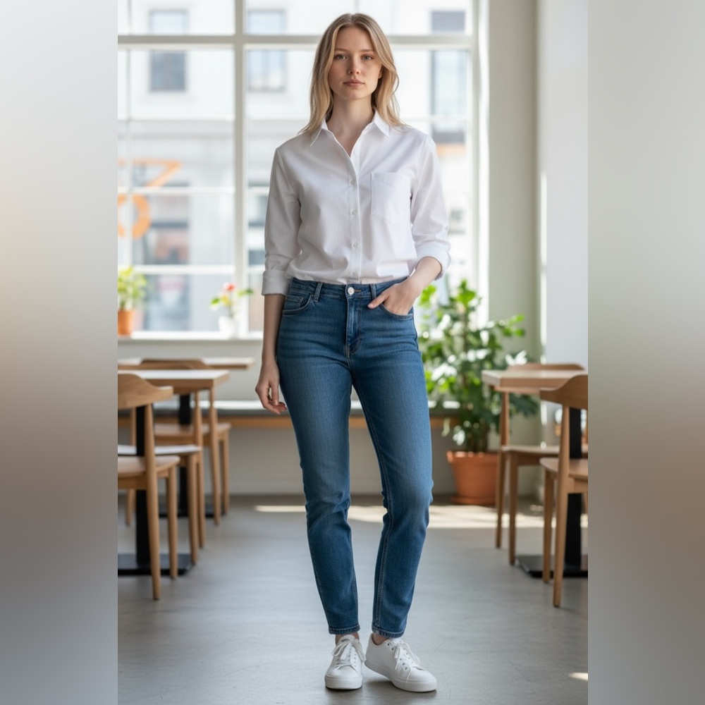 White button down shirt
